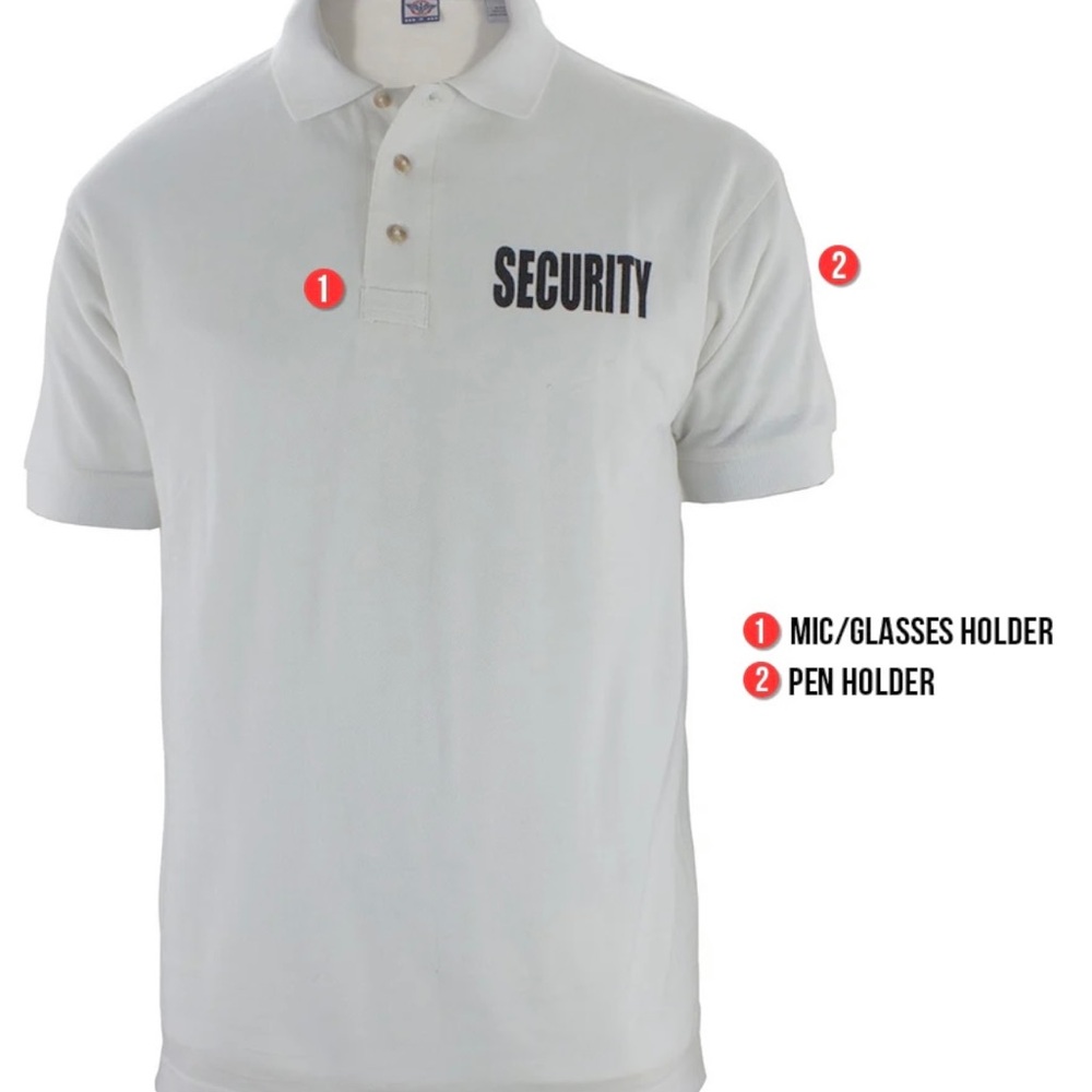 Security Polo Shirt Size Large
